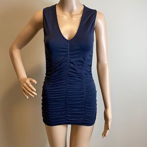 BCBGMaxAzria navy blue stretch tank top size M/L